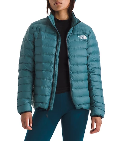 The North Face Classic Down Stand Collar Zip Front Jacket