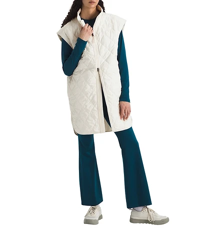 The North Face Diamond Peak Insulated Rollover Collar Zip Front Vest