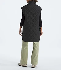 The North Face Diamond Peak Insulated Rollover Collar Zip Front Vest