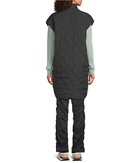 The North Face Diamond Peak Insulated Rollover Collar Zip Front Vest