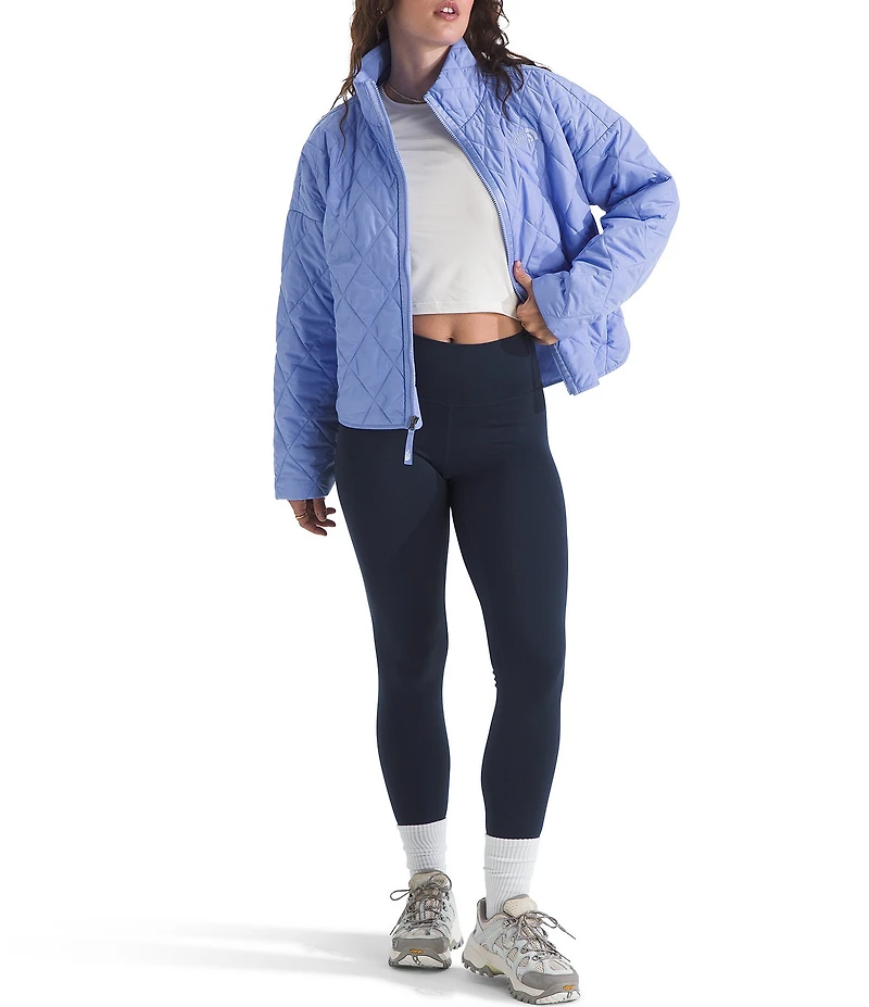The North Face Diamond Quilt Peak Insulated Zip Front Jacket