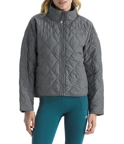 The North Face Diamond Quilt Peak Insulated Zip Front Jacket
