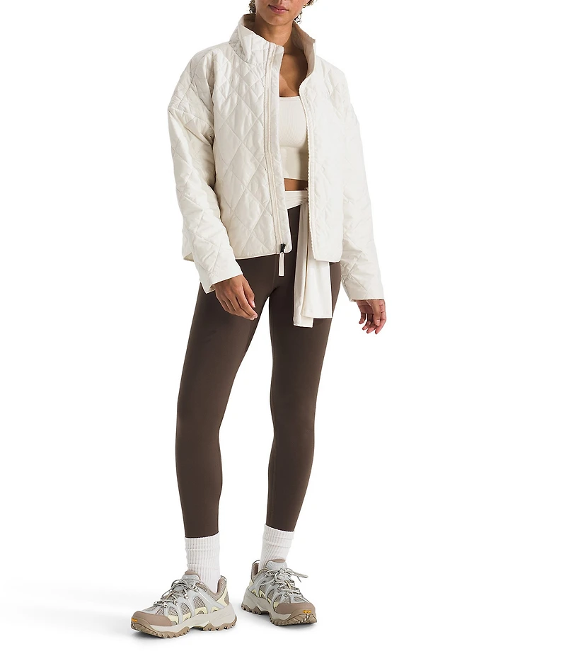 The North Face Diamond Quilt Peak Insulated Zip Front Jacket