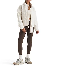 The North Face Diamond Quilt Peak Insulated Zip Front Jacket