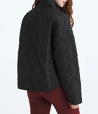 The North Face Diamond Quilt Peak Insulated Zip Front Jacket