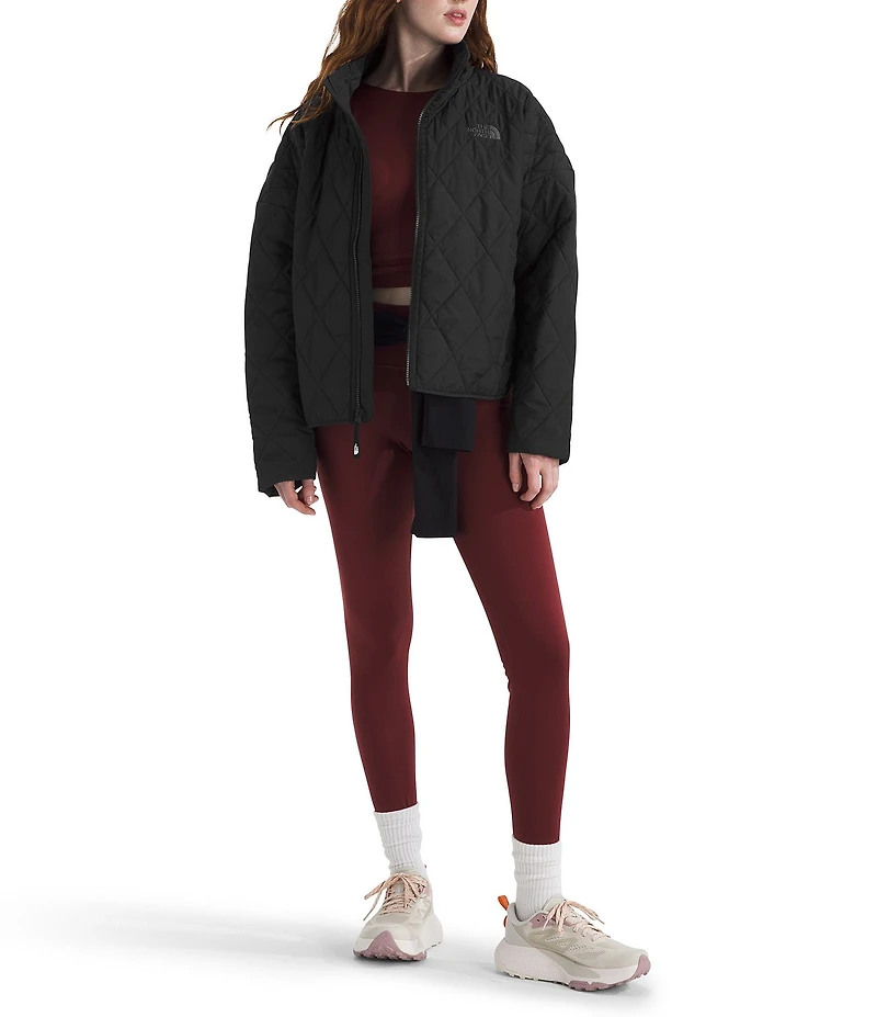 The North Face Diamond Quilt Peak Insulated Zip Front Jacket