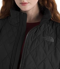 The North Face Diamond Quilt Peak Insulated Zip Front Jacket