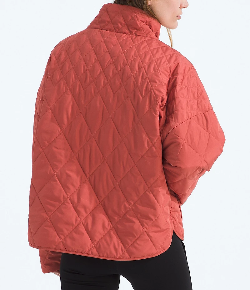 The North Face Diamond Quilt Peak Insulated Zip Front Jacket