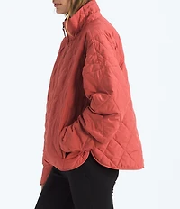 The North Face Diamond Quilt Peak Insulated Zip Front Jacket