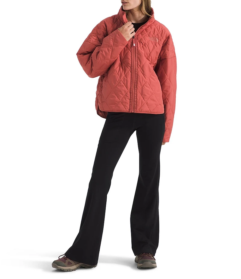 The North Face Diamond Quilt Peak Insulated Zip Front Jacket