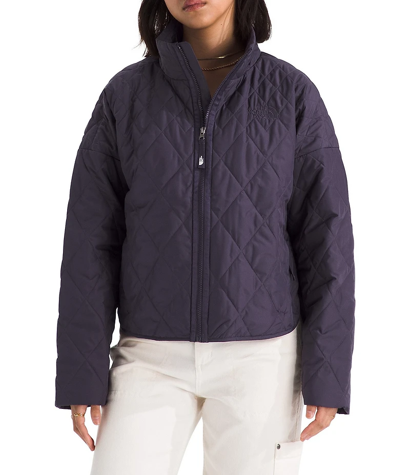 The North Face Diamond Quilt Peak Insulated Zip Front Jacket