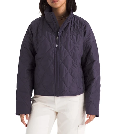 The North Face Diamond Quilt Peak Insulated Zip Front Jacket
