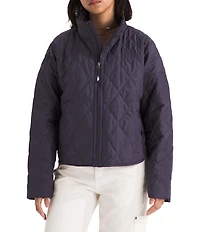 The North Face Diamond Quilt Peak Insulated Zip Front Jacket