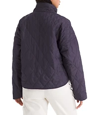 The North Face Diamond Quilt Peak Insulated Zip Front Jacket