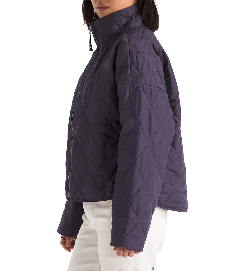 The North Face Diamond Quilt Peak Insulated Zip Front Jacket