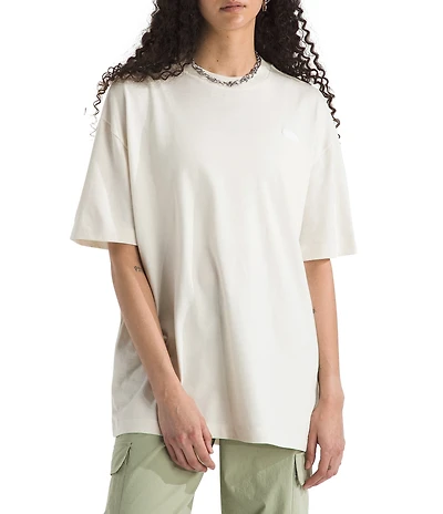 The North Face Essential Embroidered Logo Crew Neck Short Sleeve Oversize Fit Tee