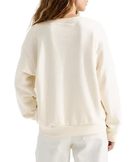 The North Face Evo Mountain Oasis Crew Neck Cotton Blend Oversize Pullover