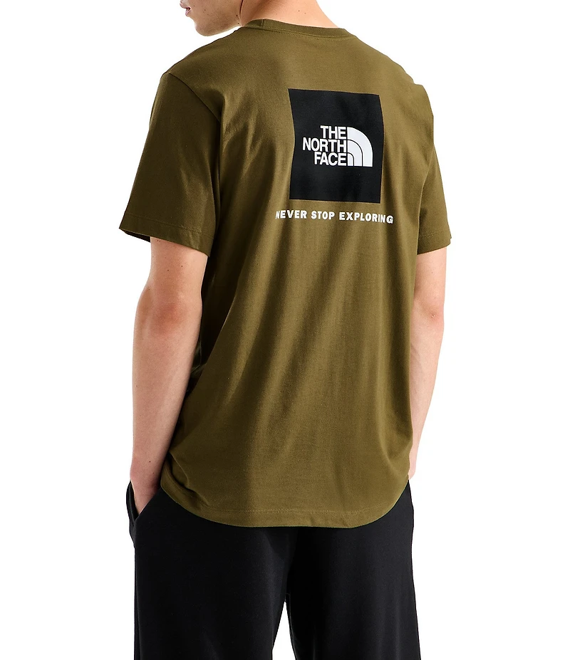 The North Face Evolution Box Never Stop Exploring Heathered Short Sleeve T-Shirt