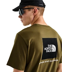The North Face Evolution Box Never Stop Exploring Heathered Short Sleeve T-Shirt