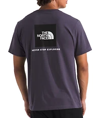 The North Face Evolution Box Never Stop Exploring Heathered Short Sleeve T-Shirt