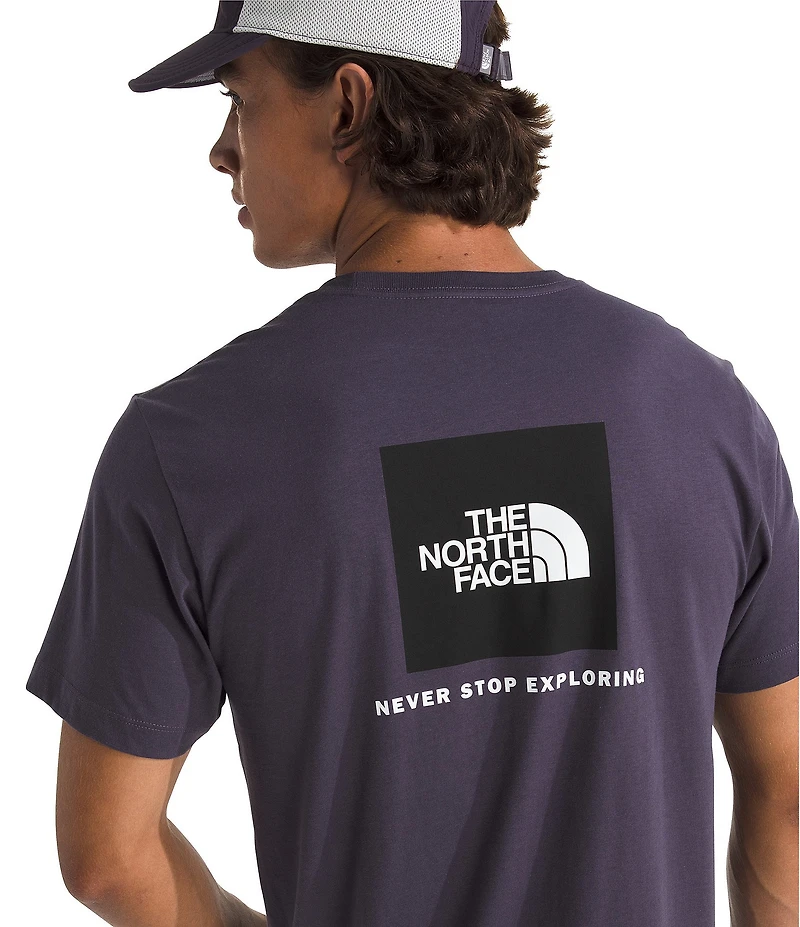 The North Face Evolution Box Never Stop Exploring Heathered Short Sleeve T-Shirt