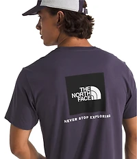 The North Face Evolution Box Never Stop Exploring Heathered Short Sleeve T-Shirt