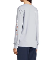 The North Face Evolution Butterfly Crew Neck Long Sleeve Graphic Knit Tee