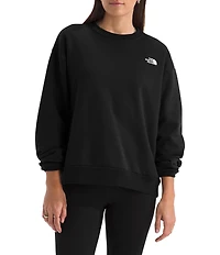 The North Face Evolution Embroidered Logo Crew Neck Long Sleeve Pullover