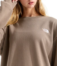 The North Face Evolution Embroidered Logo Crew Neck Long Sleeve Pullover