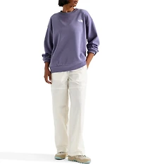 The North Face Evolution Embroidered Logo Crew Neck Long Sleeve Pullover