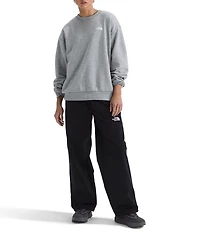 The North Face Evolution Embroidered Logo Crew Neck Long Sleeve Pullover