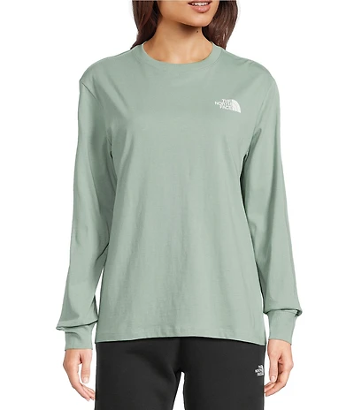 The North Face Evolution Floral Box Crew Neck Long Sleeve Graphic Relaxed Fit Tee