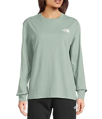 The North Face Evolution Floral Box Crew Neck Long Sleeve Graphic Relaxed Fit Tee