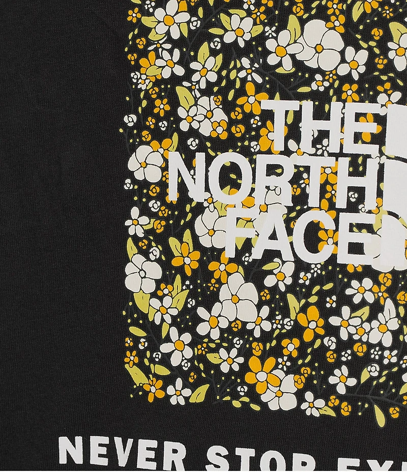 The North Face Evolution Floral Box Crew Neck Long Sleeve Graphic Relaxed Fit Tee