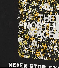 The North Face Evolution Floral Box Crew Neck Long Sleeve Graphic Relaxed Fit Tee