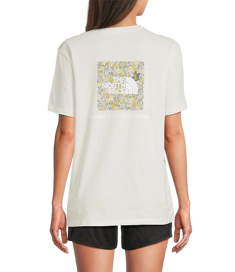 The North Face Evolution Floral Box Crew Neck Short Sleeves Graphic Knit Tee