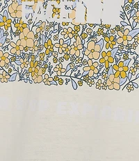 The North Face Evolution Floral Box Crew Neck Short Sleeves Graphic Knit Tee
