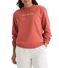 The North Face Evolution Proud Graphic Print Crew Neck Long Sleeve Pullover