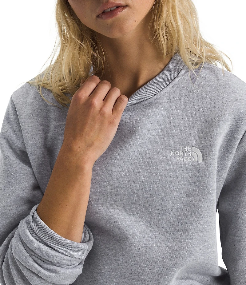 The North Face Evolution Simple Embroidered Logo Crew Neck Long Sleeve Pullover