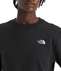 The North Face Evolution Simple Embroidered Logo Crew Neck Long Sleeve Pullover