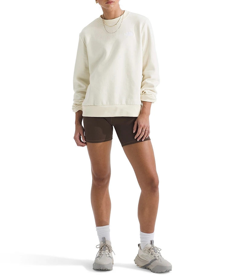 The North Face Evolution Simple Embroidered Logo Crew Neck Long Sleeve Pullover