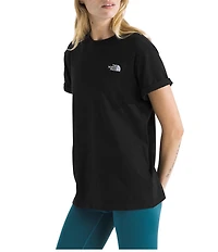 The North Face Evolution Simple Embroidered Logo Crew Neck Short Sleeve Tee