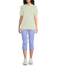 The North Face Evolution Simple Embroidered Logo Crew Neck Short Sleeve Tee