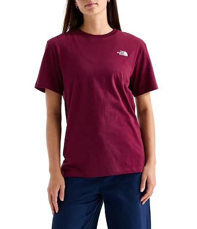 The North Face Evolution Simple Embroidered Logo Crew Neck Short Sleeve Tee