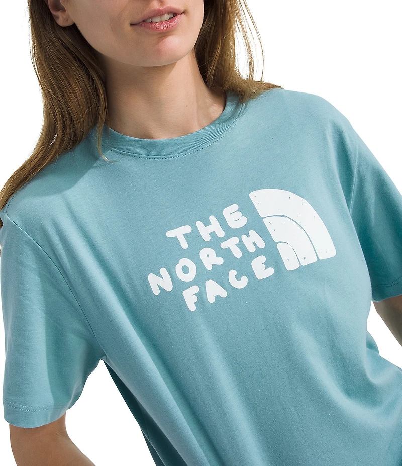The North Face Evolution Sketch Graphic Logo Half Dome Crew Neck Short Sleeve Tee