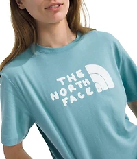 The North Face Evolution Sketch Graphic Logo Half Dome Crew Neck Short Sleeve Tee