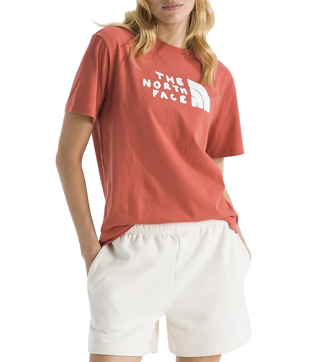 The North Face Evolution Sketch Graphic Logo Half Dome Crew Neck Short Sleeve Tee