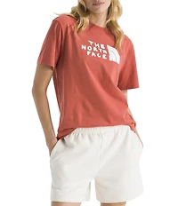 The North Face Evolution Sketch Graphic Logo Half Dome Crew Neck Short Sleeve Tee