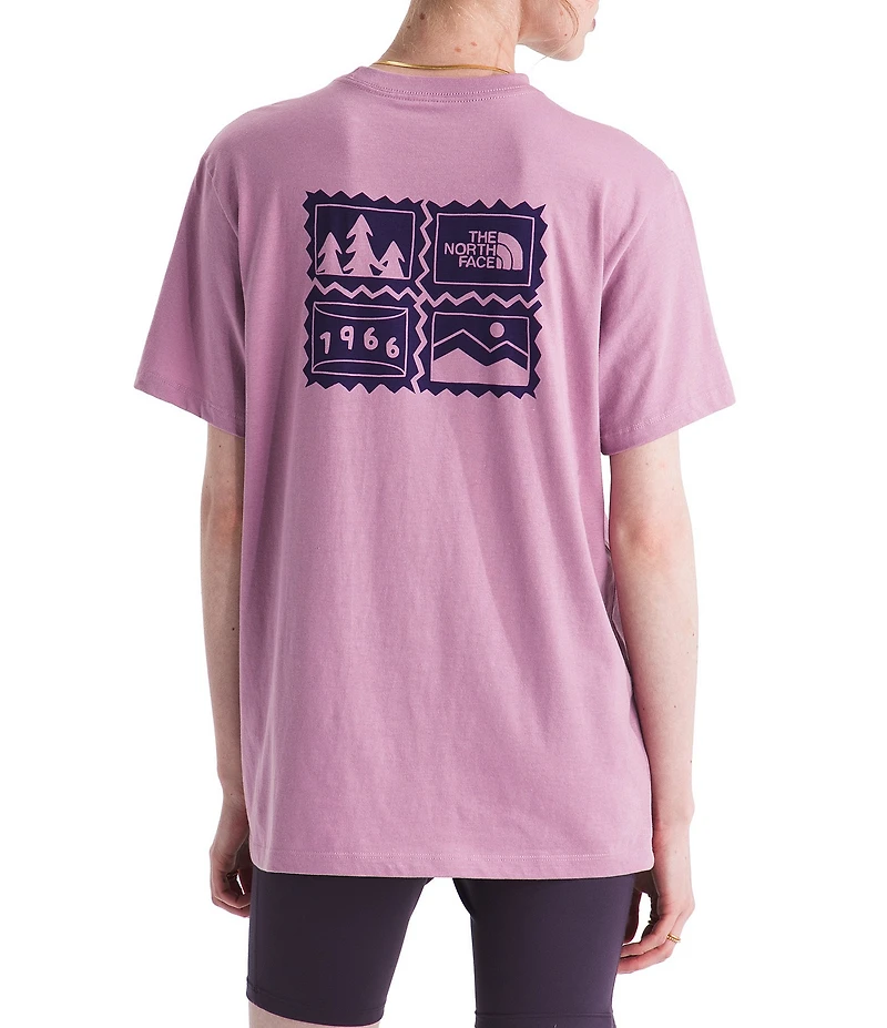 The North Face Exploring Stamps Relaxed Short Sleeve Soft Knit Tee