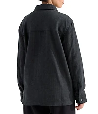The North Face Forest Flannel Plaid Point Collar Snap Front Shacket